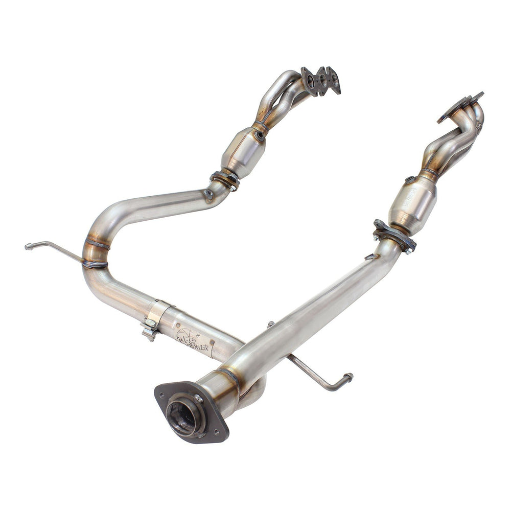 aFe Power Twisted Steel Header & Y-Pipe 409 Stainless Steel w/ Cat Toyota Tacoma 05-11 V6-4.0L