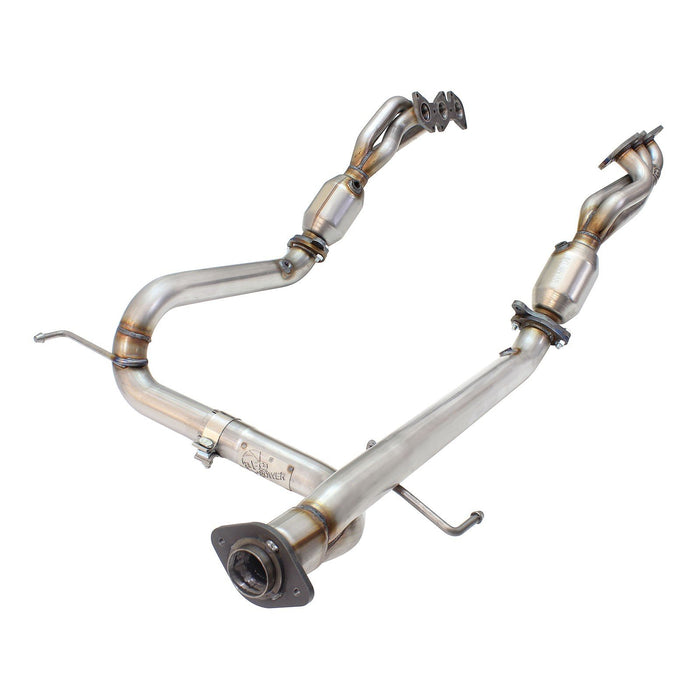 aFe Power Twisted Steel Header & Y-Pipe 409 Stainless Steel w/ Cat Toyota Tacoma 05-11 V6-4.0L