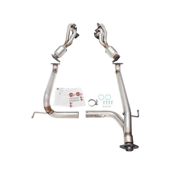 aFe Power Twisted Steel Header & Y-Pipe 409 Stainless Steel w/ Cat Toyota Tacoma 05-11 V6-4.0L