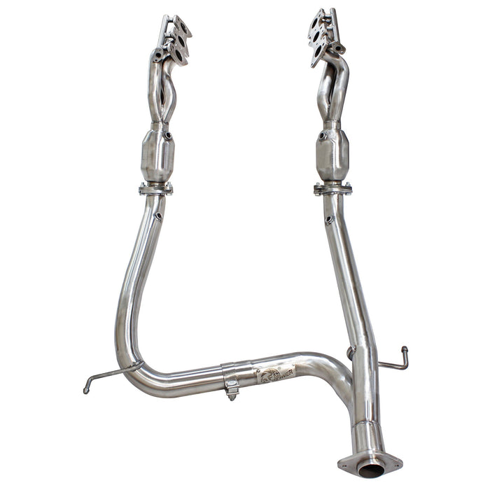 aFe Power Twisted Steel Header & Y-Pipe 409 Stainless Steel w/ Cat Toyota Tacoma 12-15 V6-4.0L