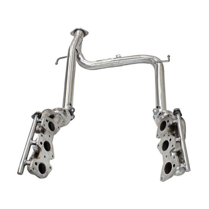 aFe Power Twisted Steel Header & Y-Pipe 409 Stainless Steel w/ Cat Toyota Tacoma 12-15 V6-4.0L
