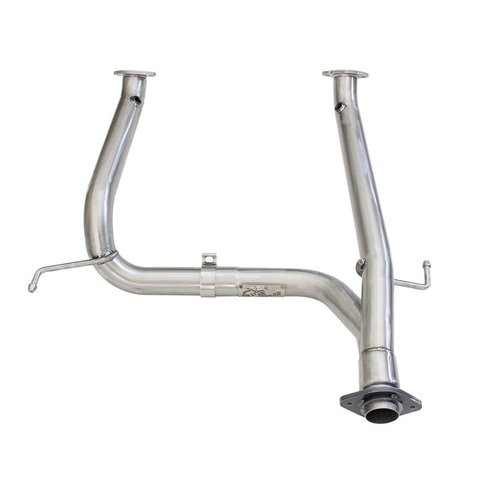 aFe Power Twisted Steel Y-Pipe 2-1/2 to 3 IN 409 Stainless Steel Toyota Tacoma 05-15 V6-4.0L