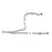 aFe Power Twisted Steel Y-Pipe 2-1/4 to 2-1/2 IN 409 Stainless Steel w/ Cat Toyota Tacoma 16-20 V6-3.5L