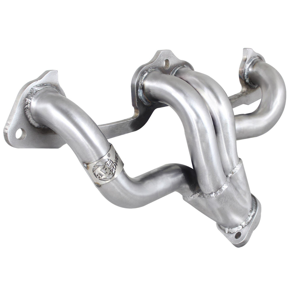 aFe Power Twisted Steel 409 Stainless Steel Shorty Header Jeep Cherokee (XJ)/Wrangler (YJ/TJ) 91-02 L4-2.5L