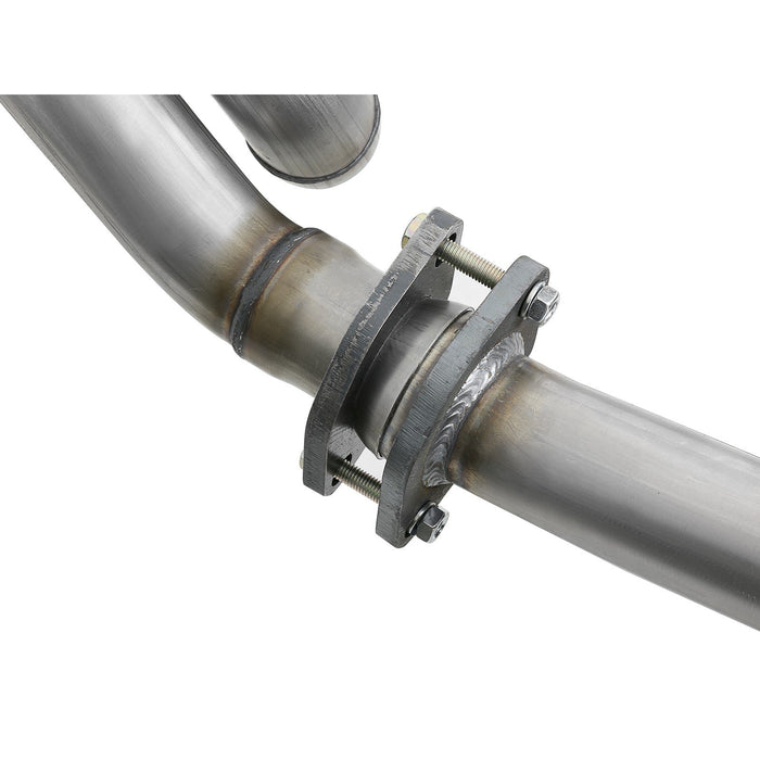 aFe Power Twisted Steel 409 Stainless Steel Loop-Relocation & Y-Pipe Performance Package Jeep Wrangler (JK) 12-18 V6-3.6L