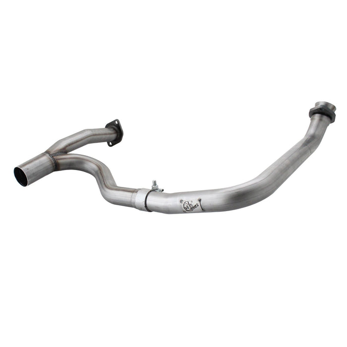 aFe Power Twisted Steel 2 IN to 2-1/2 IN 409 Stainless Steel Street Series Y-Pipe Jeep Wrangler (JK) 12-18 V6-3.6L