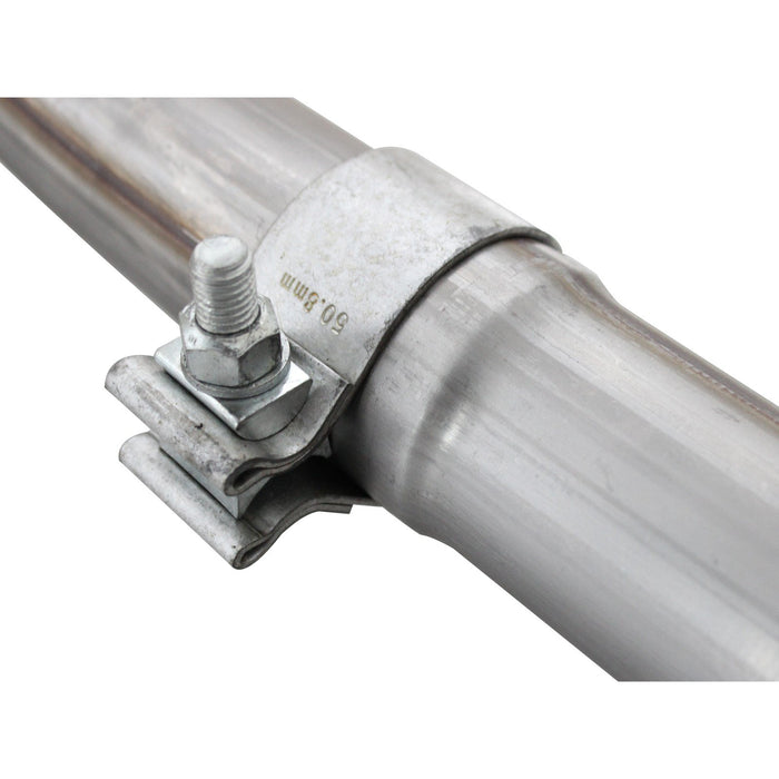 aFe Power Twisted Steel 2 IN to 2-1/2 IN 409 Stainless Steel Street Series Y-Pipe Jeep Wrangler (JK) 12-18 V6-3.6L