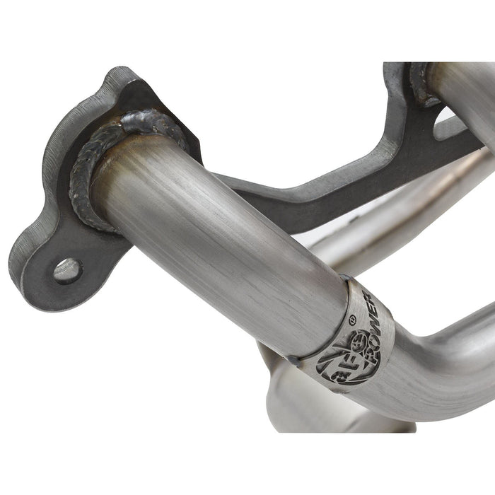 aFe Power Twisted Steel Header & Mid Pipe 409 Stainless Steel w/ Cat Jeep Wrangler (TJ) 04-06 L6-4.0L