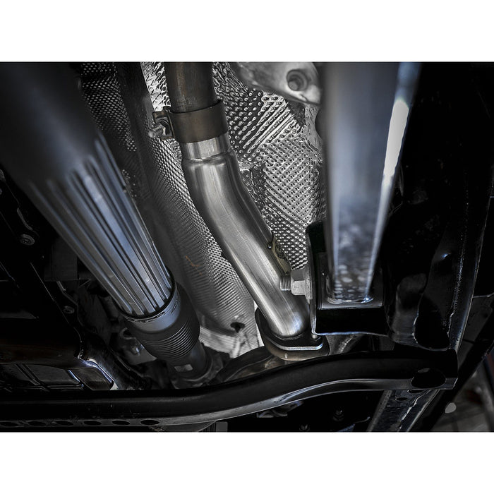 aFe Power Twisted Steel 2-1/2 IN 409 Stainless Steel Loop-Delete Downpipe Jeep Wrangler (JL) 18-20 / Gladiator (JT) 2020 V6-3.6L