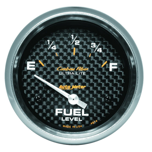 AutoMeter 2-5/8" Fuel Level, 0-90 ??, Air-Core, Sse, Carbon Fiber