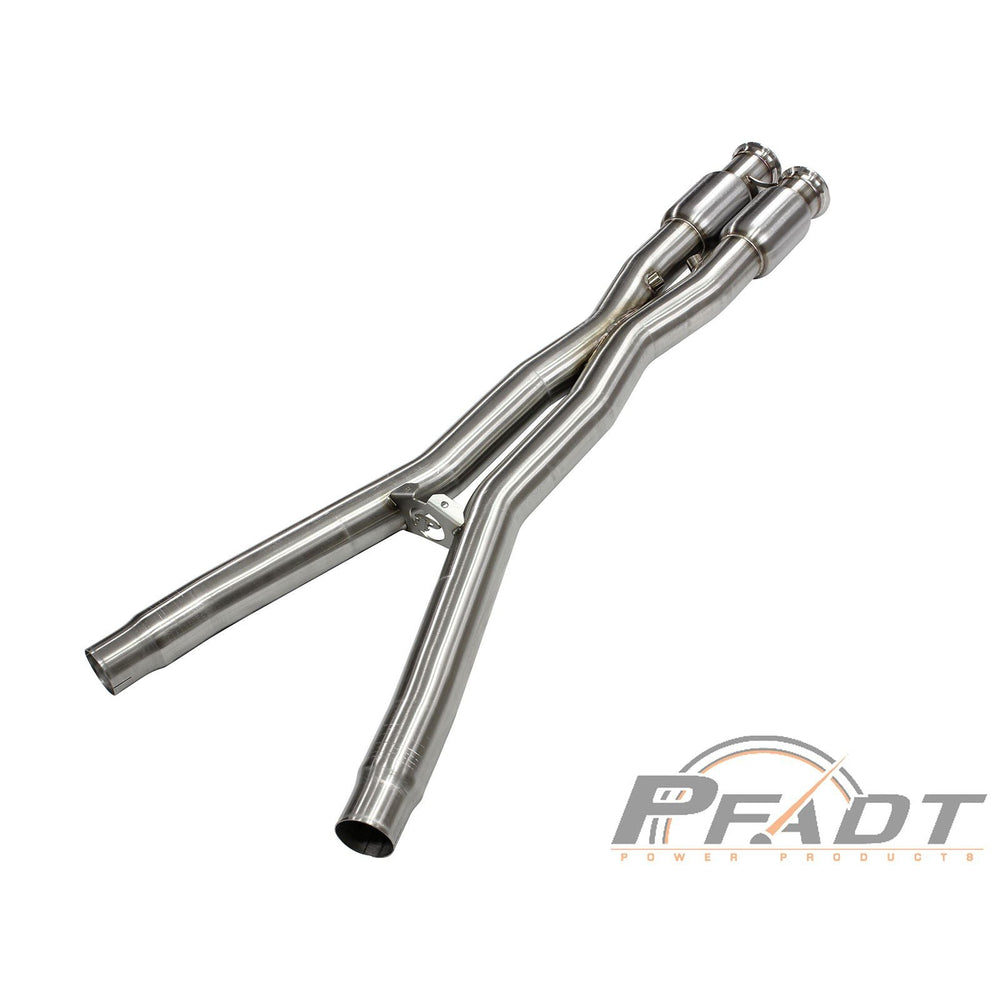 aFe Power PFADT Series X-Pipe 3 IN 304 Stainless Steel w/ Cat Chevrolet Corvette (C6) 05-08 V8-6.0L/6.2L (LS2/LS3)