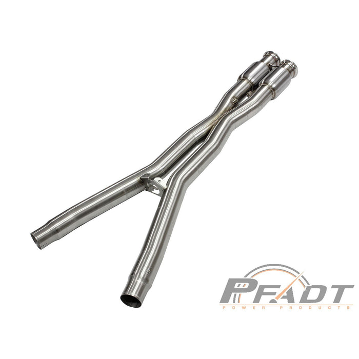 aFe Power PFADT Series X-Pipe 3 IN 304 Stainless Steel w/ Cat Chevrolet Corvette (C6) 05-08 V8-6.0L/6.2L (LS2/LS3)