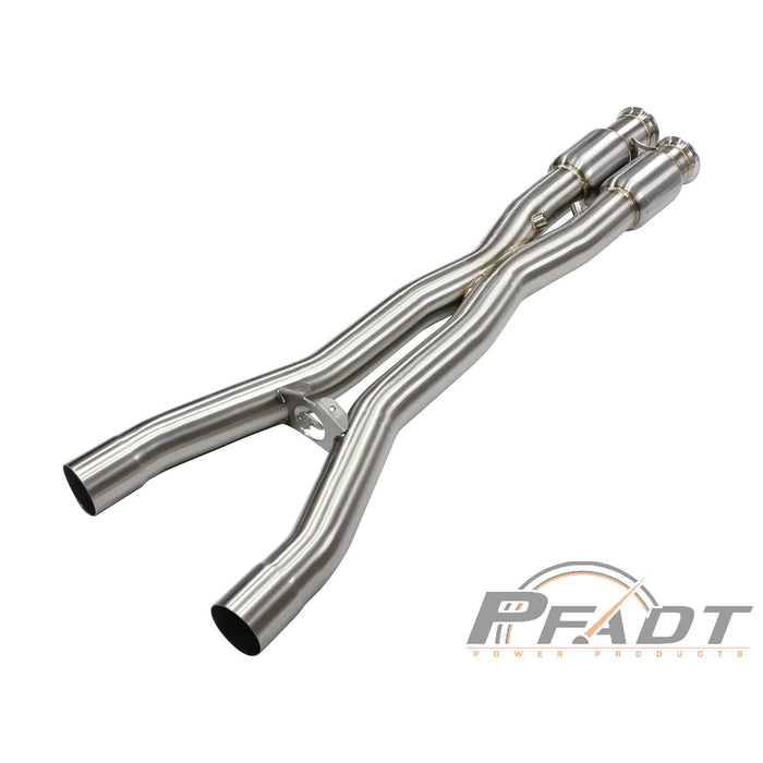aFe Power PFADT Series X-Pipe 3 IN 304 Stainless Steel w/ Cat Chevrolet Corvette Z06/ZR1 (C6) 06-13 V8-6.2L/7.0L (LS9/LS7)