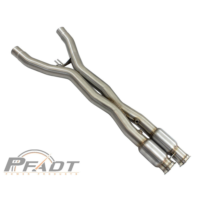 aFe Power Pfadt Series X-Pipe 3 IN 304 Stainless Steel w/ Cat Chevrolet Corvette (C7) 14-19 V8-6.2L