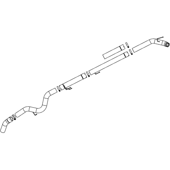aFe Power Atlas 5 IN Aluminized Steel Turbo-Back Exhaust System Dodge Diesel Trucks 03-04 L6-5.9L (td)