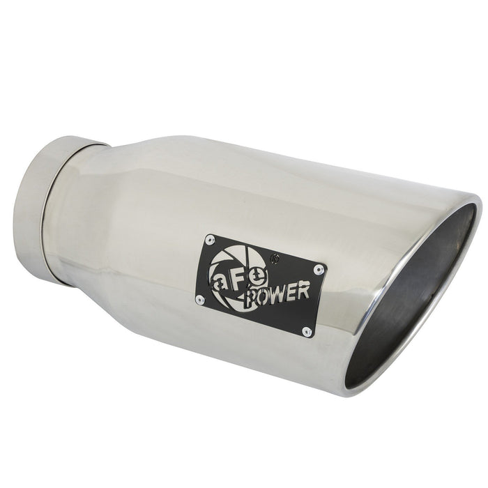 aFe Power Large Bore-HD 5 IN 409 Stainless Steel DPF-Back Exhaust System RAM Diesel Trucks 19-20 L6-6.7L (td)