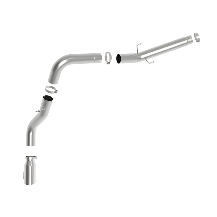 aFe Power Large Bore-HD 5 IN 409 Stainless Steel DPF-Back Exhaust System RAM Diesel Trucks 19-20 L6-6.7L (td)