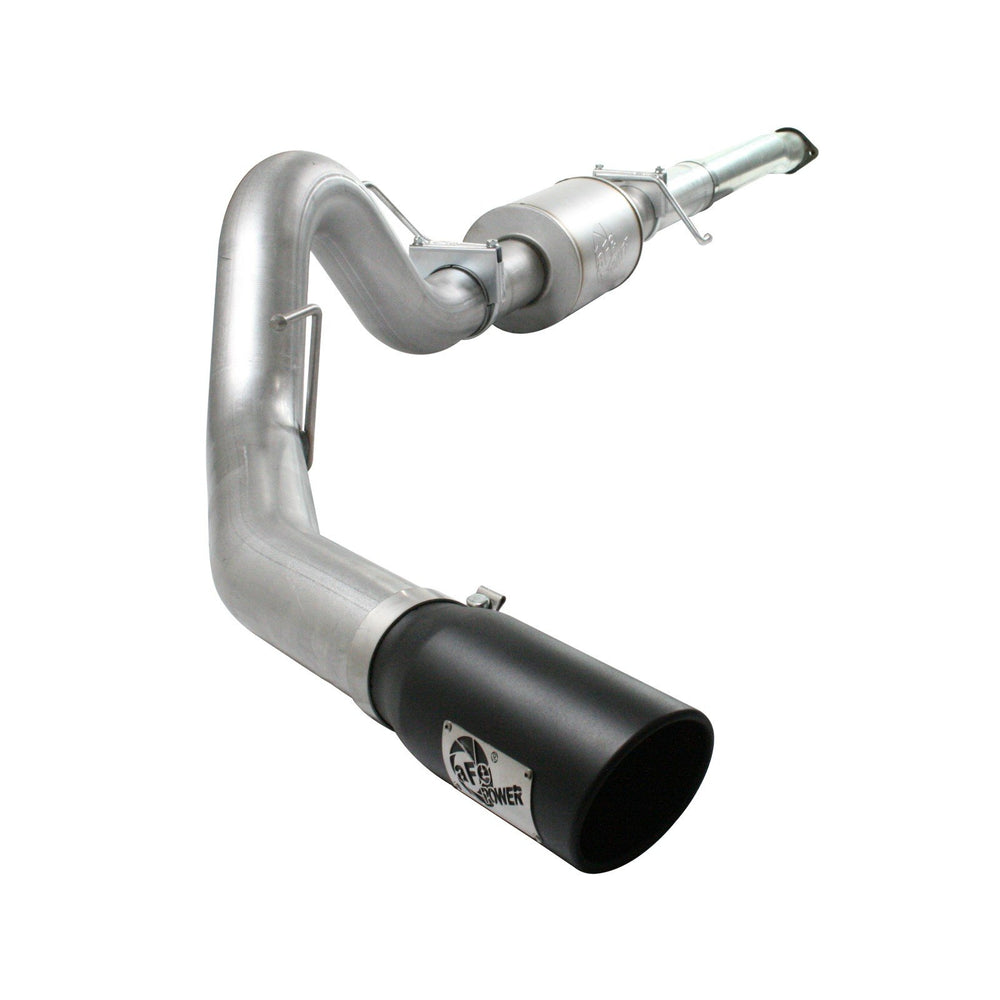 aFe Power Atlas 4 IN Aluminized Steel Cat-Back Exhaust System Ford F-150 11-14 V6-3.5L (tt)