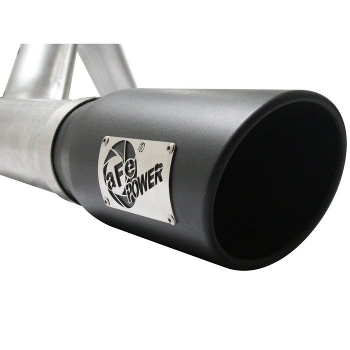 aFe Power Atlas 4 IN Aluminized Steel Cat-Back Exhaust System Ford F-150 11-14 V6-3.5L (tt)