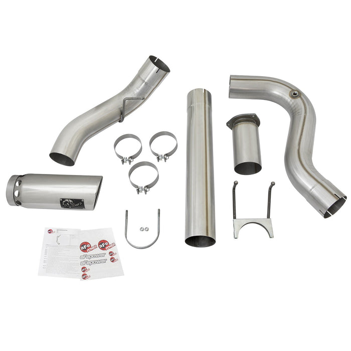aFe Power Atlas 5 IN Aluminized Steel DPF-Back Exhaust System Ford Diesel Trucks 17-20 V8-6.7L (td)
