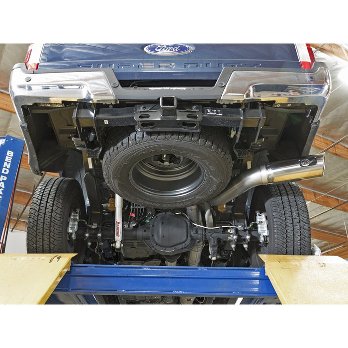 aFe Power Atlas 5 IN Aluminized Steel DPF-Back Exhaust System Ford Diesel Trucks 17-20 V8-6.7L (td)