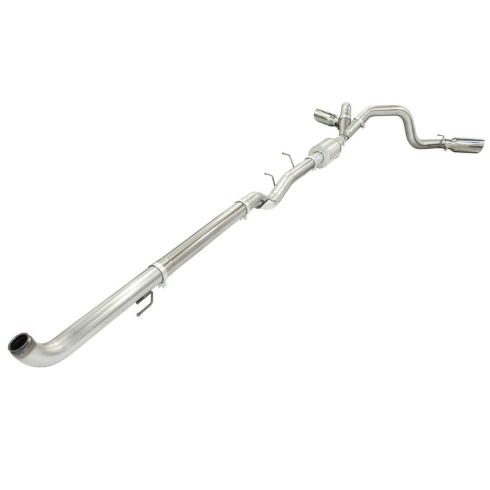 aFe Power Atlas 4 IN Aluminized Steel Downpipe-Back Exhaust System GM Diesel Trucks 02-04 V8-6.6L (td) LB7