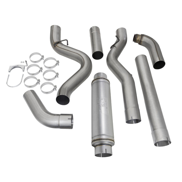 aFe Power Atlas 5 IN Aluminized Steel Downpipe-Back Exhaust System GM Diesel Trucks 02-04 V8-6.6L (td) LB7