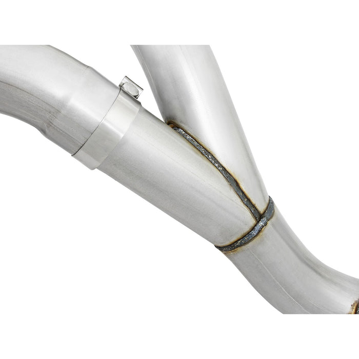 aFe Power Atlas 4 IN Aluminized Steel DPF-Back Exhaust System GM Diesel Trucks 2016 V8-6.6L (td) LML