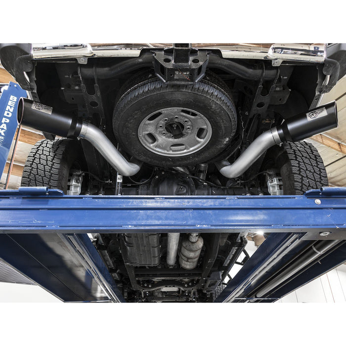 aFe Power Atlas 4 IN Aluminized Steel DPF-Back Exhaust System GM Diesel Trucks 2016 V8-6.6L (td) LML