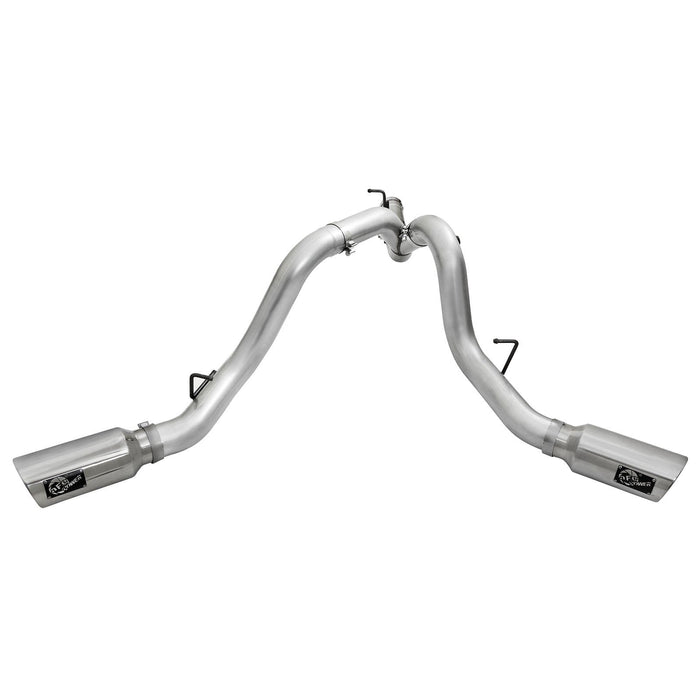 aFe Power Atlas 4 IN Aluminized Steel DPF-Back Exhaust System GM Diesel Trucks 2016 V8-6.6L (td) LML