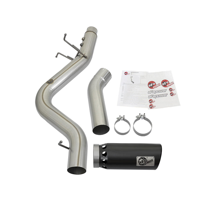aFe Power Atlas 4 IN Aluminized Steel DPF-Back Exhaust System GM Diesel Trucks 17-19 V8-6.6L (td) L5P