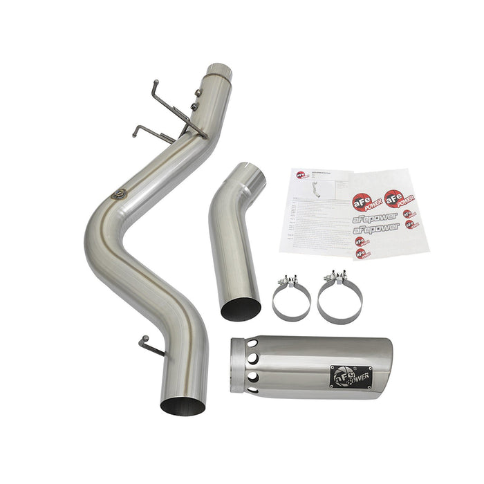 aFe Power Atlas 4 IN Aluminized Steel DPF-Back Exhaust System GM Diesel Trucks 17-19 V8-6.6L (td) L5P