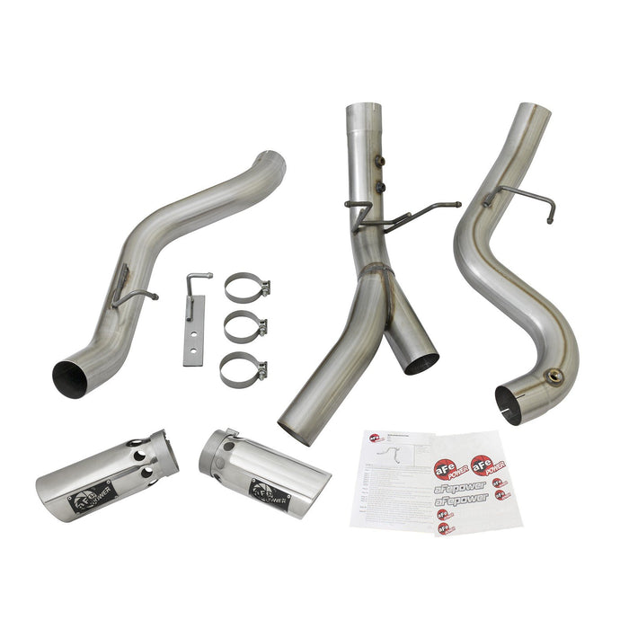 aFe Power Atlas 4 Aluminized Steel DPF-Back Exhaust System GM Diesel Trucks 17-19 V8-6.6L (td) L5P