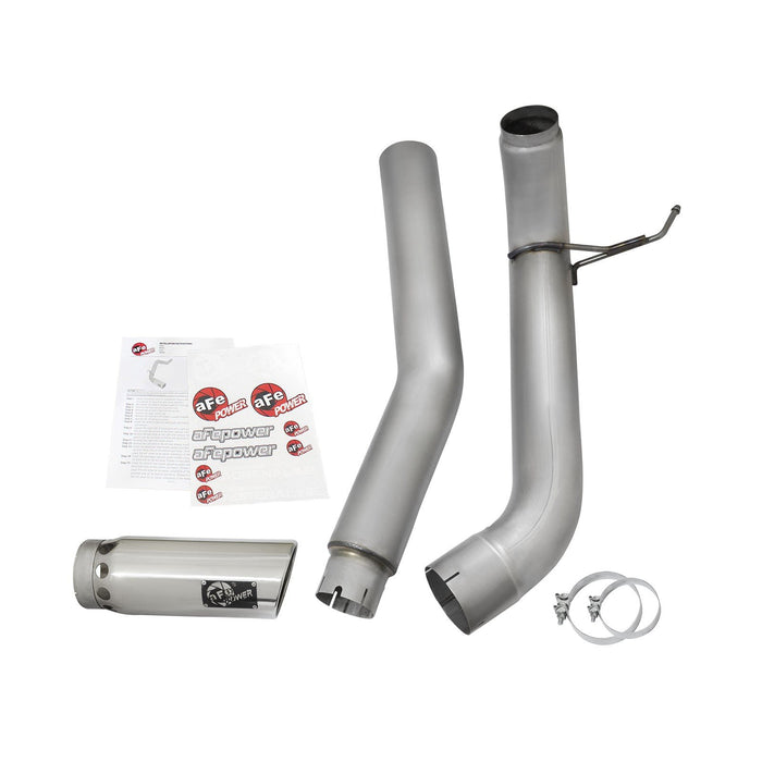 aFe Power Large Bore-HD 5 IN DPF-Back Stainless Steel Exhaust System Nissan Titan XD 16-19 V8-5.0L (td)