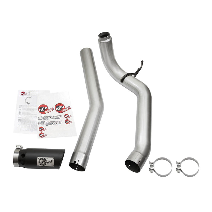 aFe Power Large Bore-HD 4 IN DPF-Back Stainless Steel Exhaust System Nissan Titan XD 16-19 V8-5.0L (td)