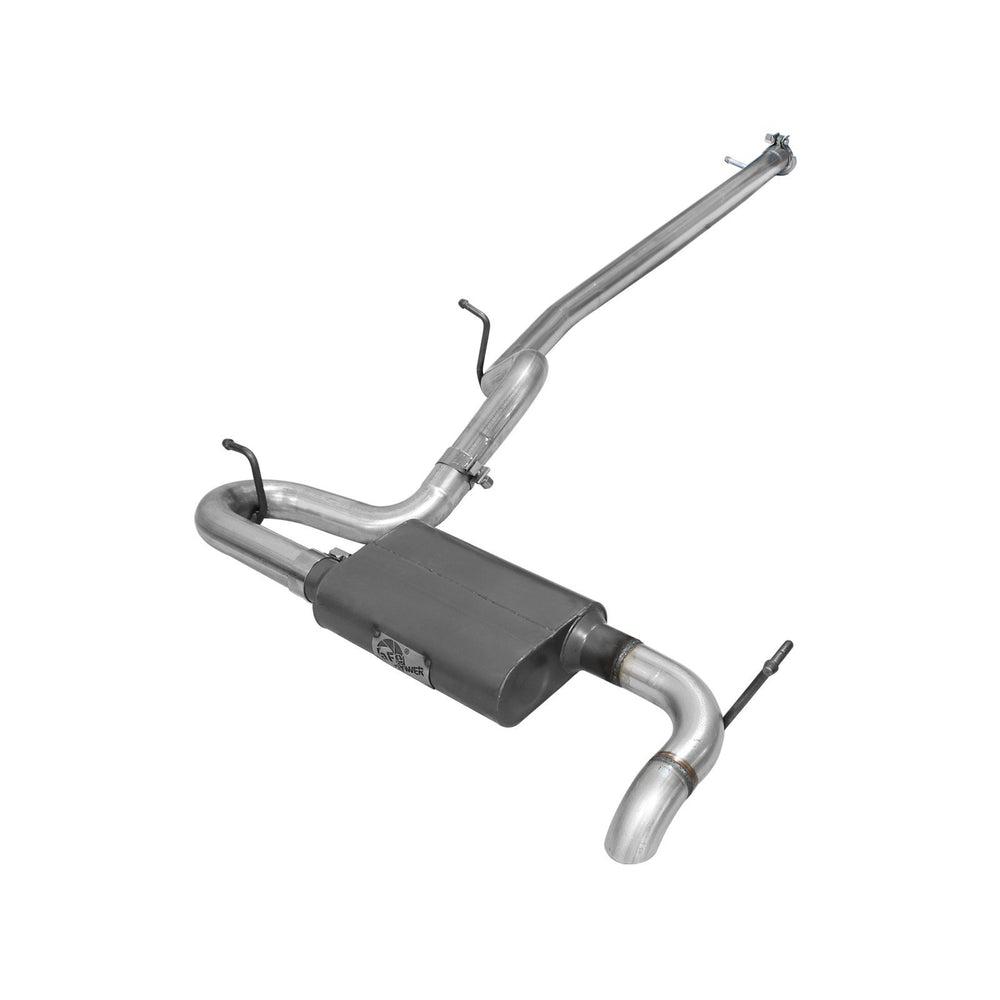 aFe Power Scorpion 2-1/2" Aluminized Steel Cat-Back Exhaust System Jeep Wrangler (JK) 07-18 V6-3.8L/3.6L (4-Door)