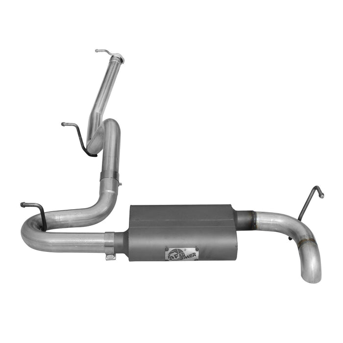 aFe Power Scorpion 2-1/2" Aluminized Steel Cat-Back Exhaust System Jeep Wrangler (JK) 07-18 V6-3.8L/3.6L (2-Door)
