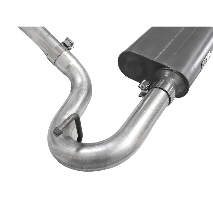aFe Power Scorpion 2-1/2" Aluminized Steel Cat-Back Exhaust System Jeep Wrangler (JK) 07-18 V6-3.8L/3.6L (2-Door)