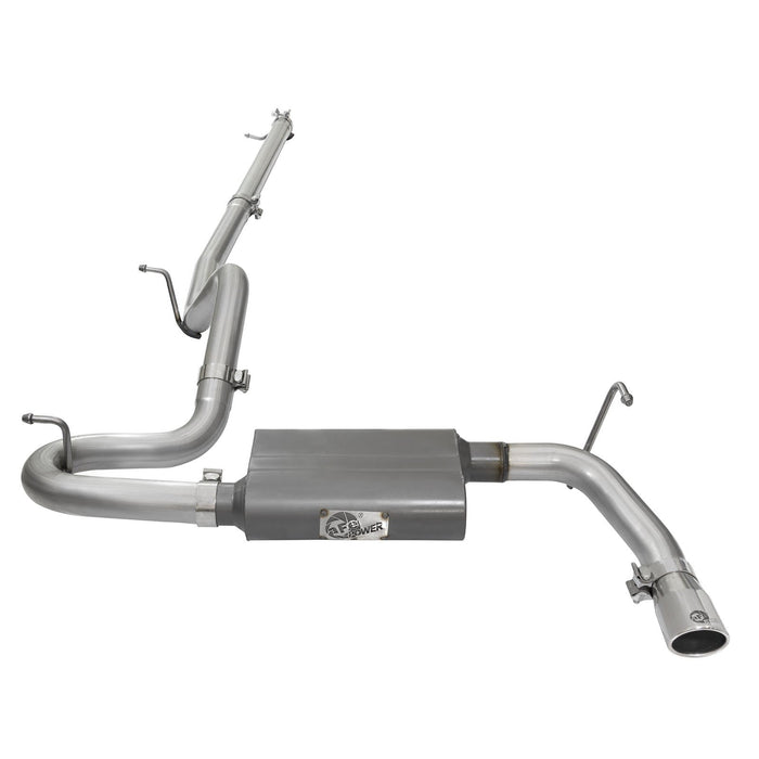 aFe Power Scorpion 2-1/2" Aluminized Steel Cat-Back Exhaust System Jeep Wrangler (JK) 07-18 V6-3.8L/3.6L (4-Door)