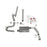 aFe Power Scorpion 2-1/2" Aluminized Steel Cat-Back Exhaust System Jeep Wrangler (JK) 07-18 V6-3.8L/3.6L (4-Door)