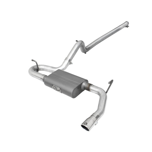 aFe Power Scorpion 2-1/2 IN Aluminized Steel Cat-Back Exhaust System w/ Polished Tip Jeep Wrangler (JK) 07-18 V6-3.6L/3.8L