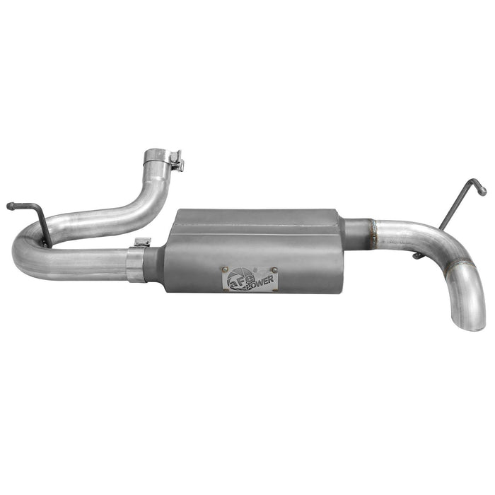 aFe Power Scorpion 2-1/2 IN Aluminized Steel Axle-Back Exhaust System Jeep Wrangler (JK) 07-18 V6-3.6L/3.8L