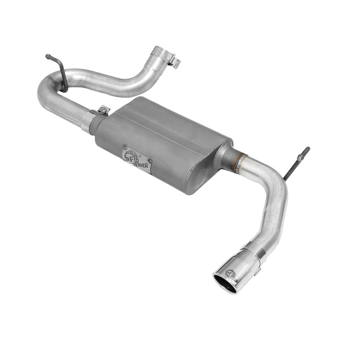 aFe Power Scorpion 2-1/2 IN Aluminized Steel Axle-Back Exhaust System Jeep Wrangler (JK) 07-18 V6-3.6L/3.8L