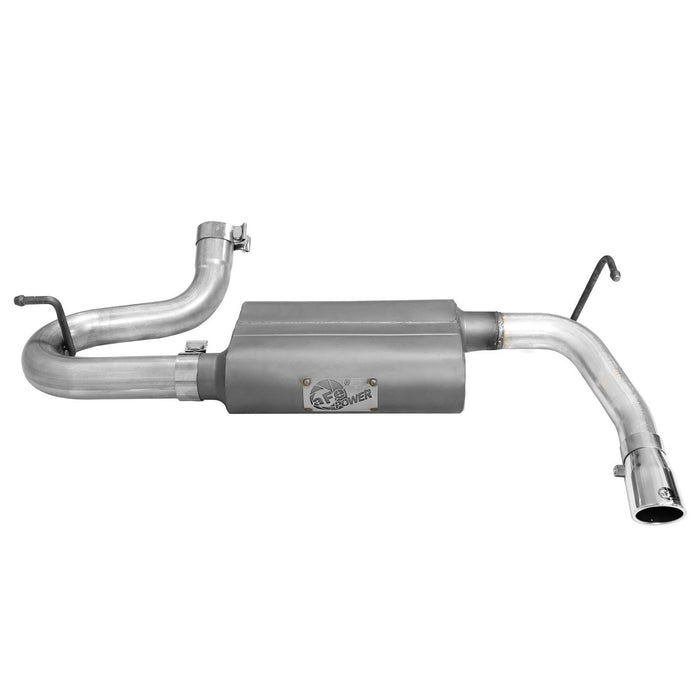 aFe Power Scorpion 2-1/2 IN Aluminized Steel Axle-Back Exhaust System Jeep Wrangler (JK) 07-18 V6-3.6L/3.8L
