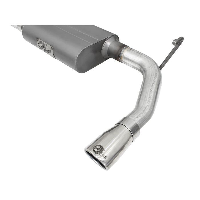 aFe Power Scorpion 2-1/2 IN Aluminized Steel Axle-Back Exhaust System Jeep Wrangler (JK) 07-18 V6-3.6L/3.8L