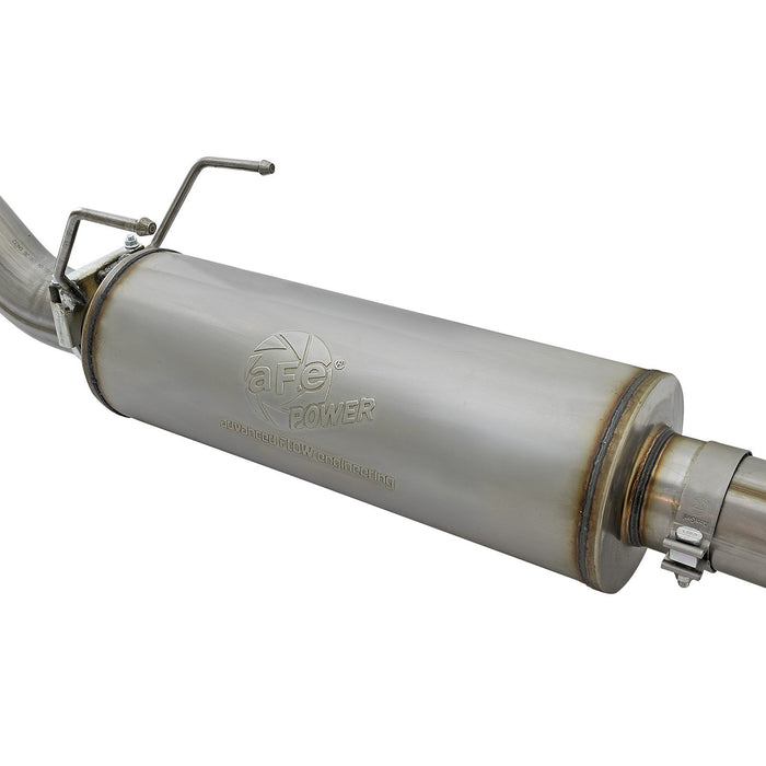 aFe Power Large Bore-HD 4 IN 409 Stainless Steel Cat-Back Exhaust System Dodge Diesel Trucks 03-04 L6-5.9L (td)