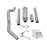 aFe Power Large Bore-HD 4 IN 409 Stainless Steel Cat-Back Exhaust System Dodge Diesel Trucks 03-04 L6-5.9L (td)