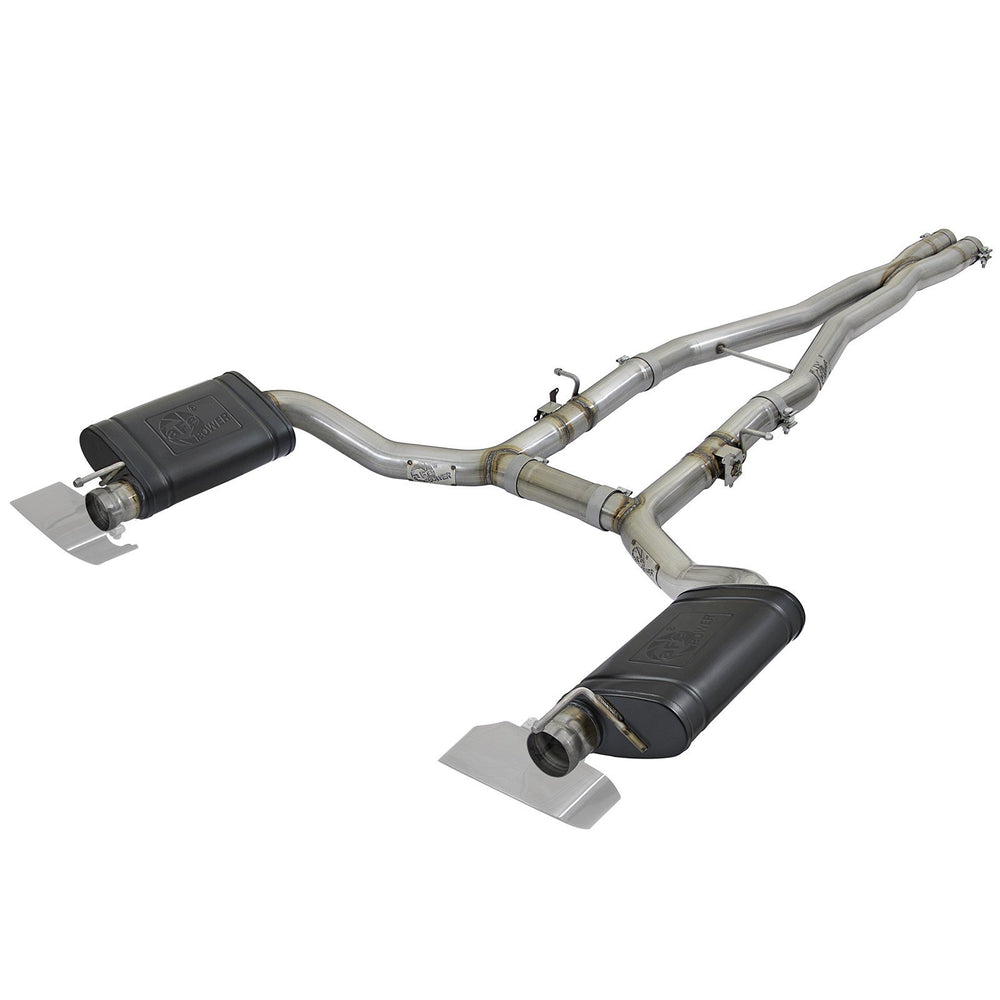 aFe Power Mach Force-Xp 304 Stainless Steel Cat-Back Exhaust System Dodge Challenger/Hellcat/Demon 15-20 SRT-8 V8-6.2L (sc) / 392 V8-6.4L