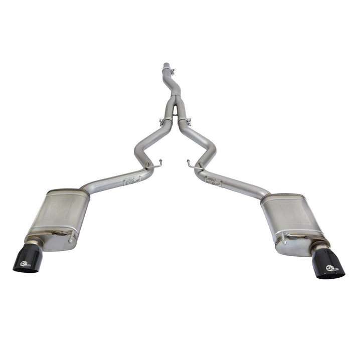aFe Power Mach Force-Xp 3 IN to 2-1/2 IN Stainless Steel Cat-Back Exhaust Ford Mustang 15-19 L4-2.3L (t)