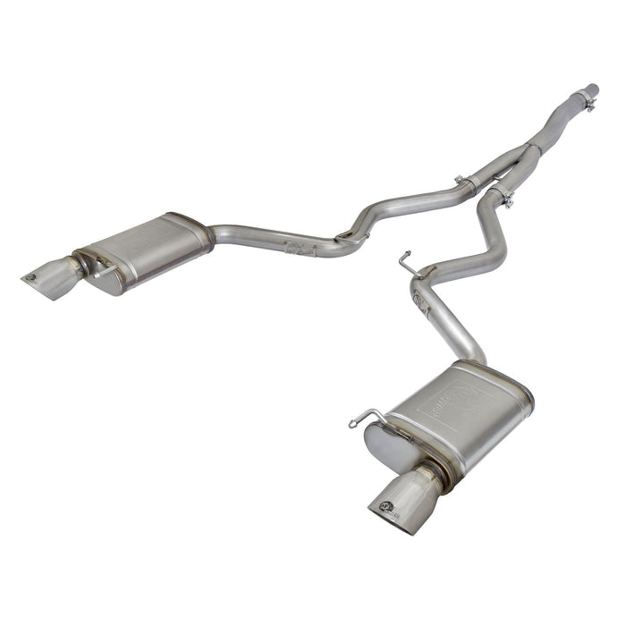 aFe Power Mach Force-Xp 3 IN to 2-1/2 IN Stainless Steel Cat-Back Exhaust Ford Mustang 15-19 L4-2.3L (t)
